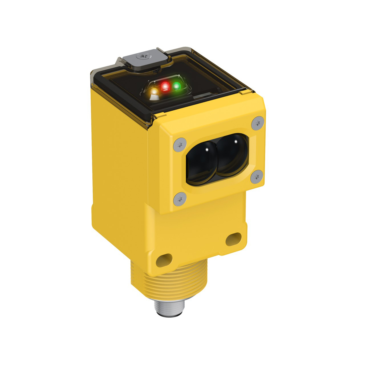 Banner Engineering Photoelectric Sensor; Diffuse; Rectangular; 3m Range; 10-30VDC; NPN&plus;PNP; LO/DO Configurable; M12 QD